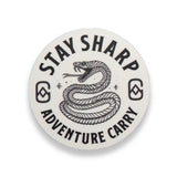 Stay Sharp Snake Sticker