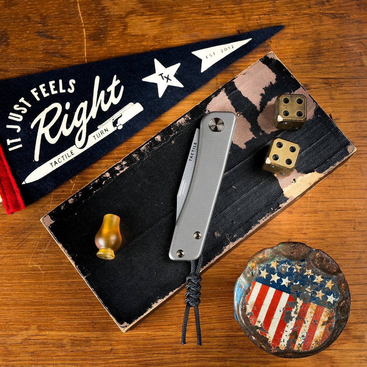 Bexar | Titanium - Stonewashed + Bronze