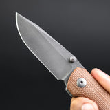 Urban EDC Micro Shrike - Brown Micarta