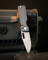 Aura Drop Point | Grey Aluminium + Dama