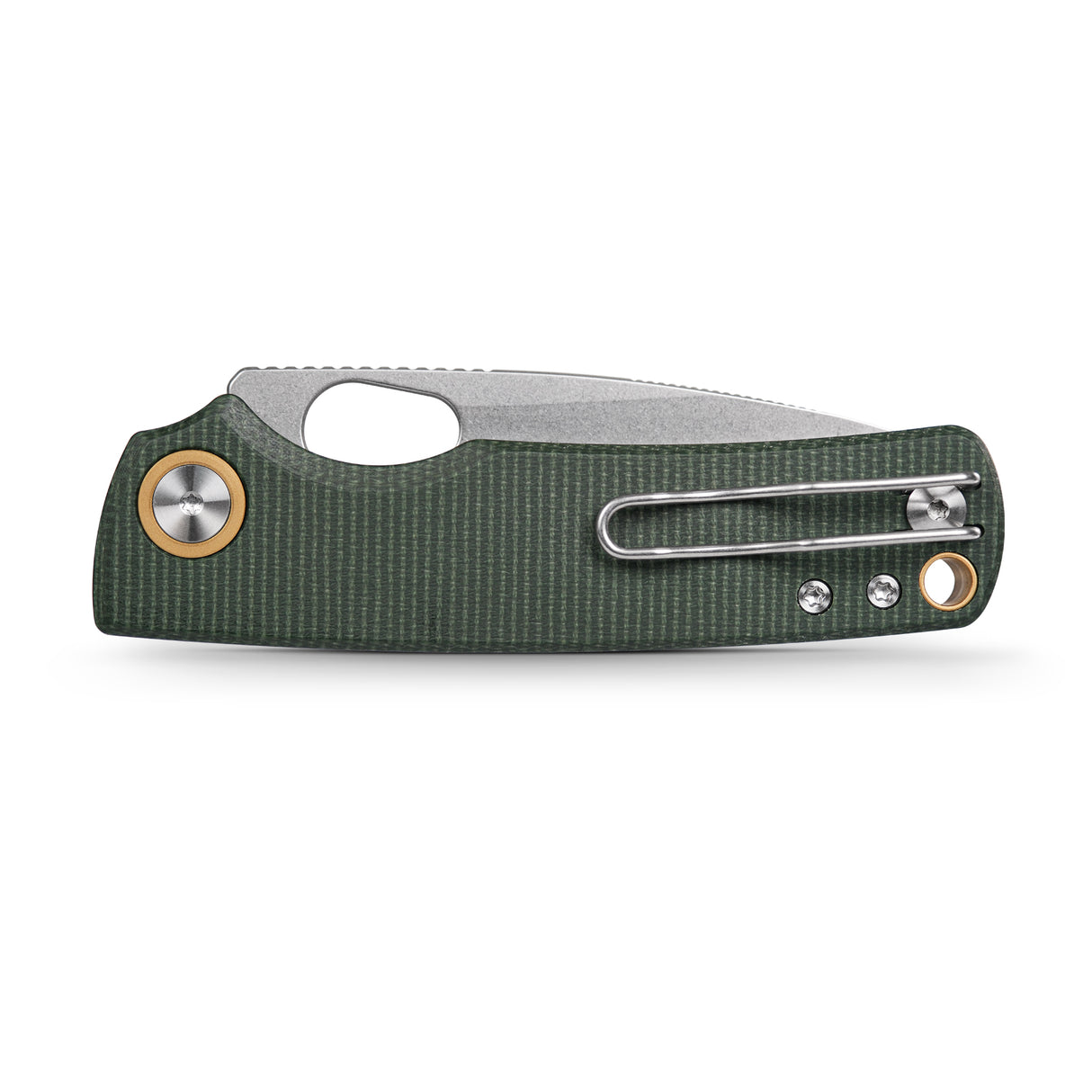 Porcupine | Green Micarta + Stonewash 14C28N - A2603