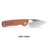 Porcupine | Natural Micarta + Satin 14C28N - A2604