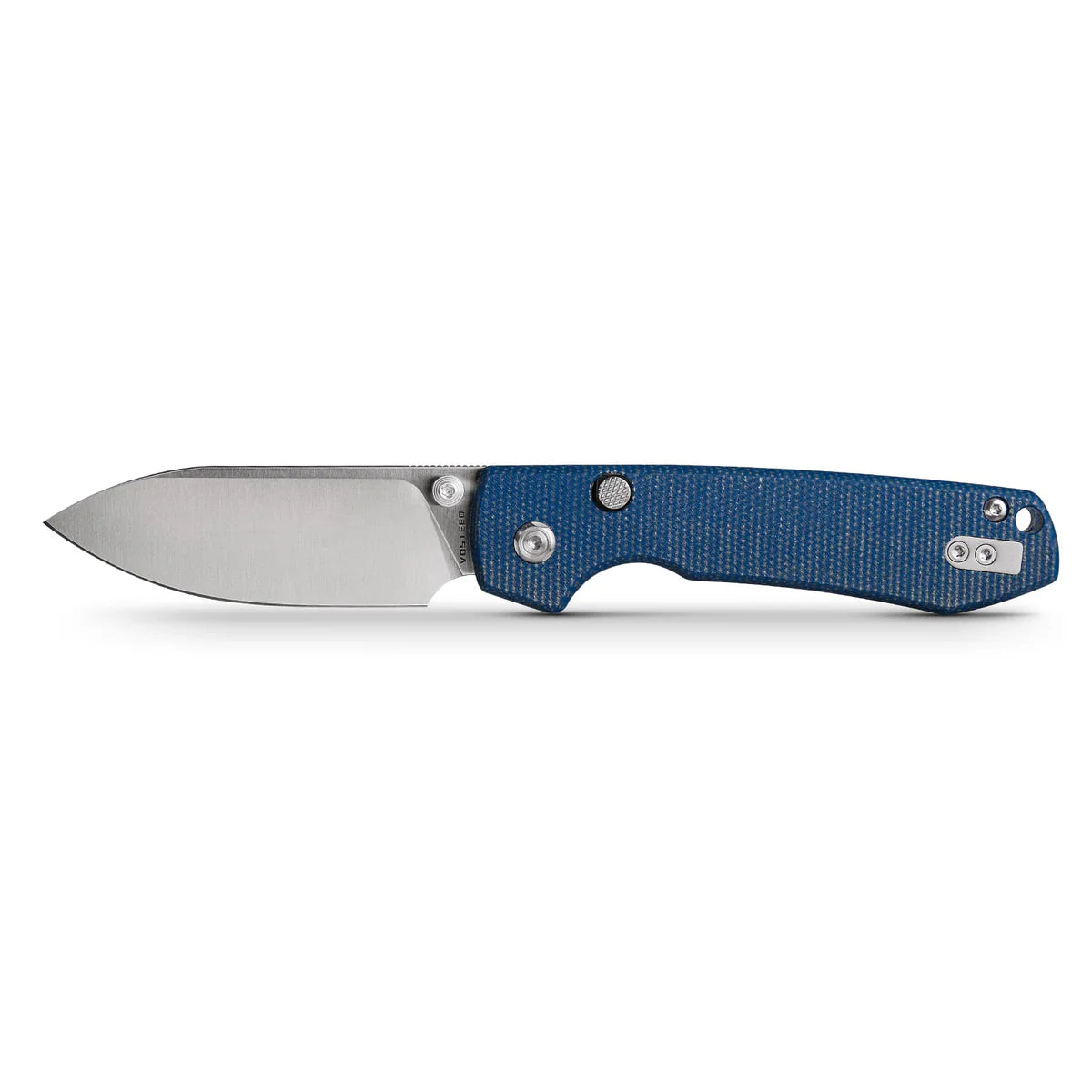 Raccoon - Top Liner Lock | Blue Micarta + 14C28N Drop Point - A2905