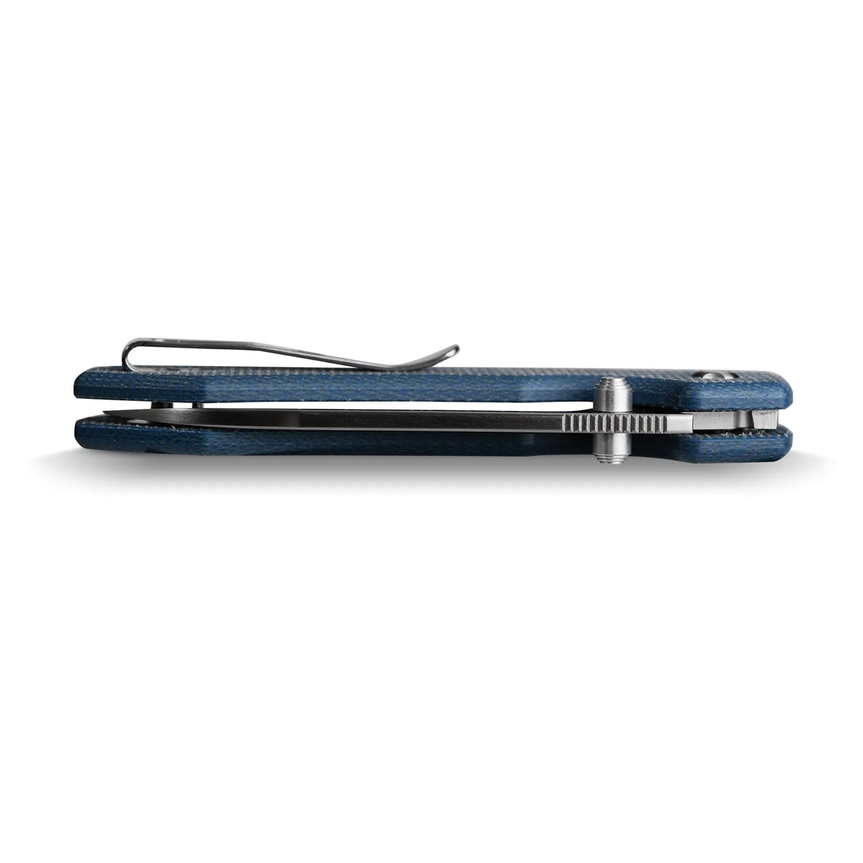 Raccoon - Top Liner Lock | Blue Micarta + 14C28N Drop Point - A2905