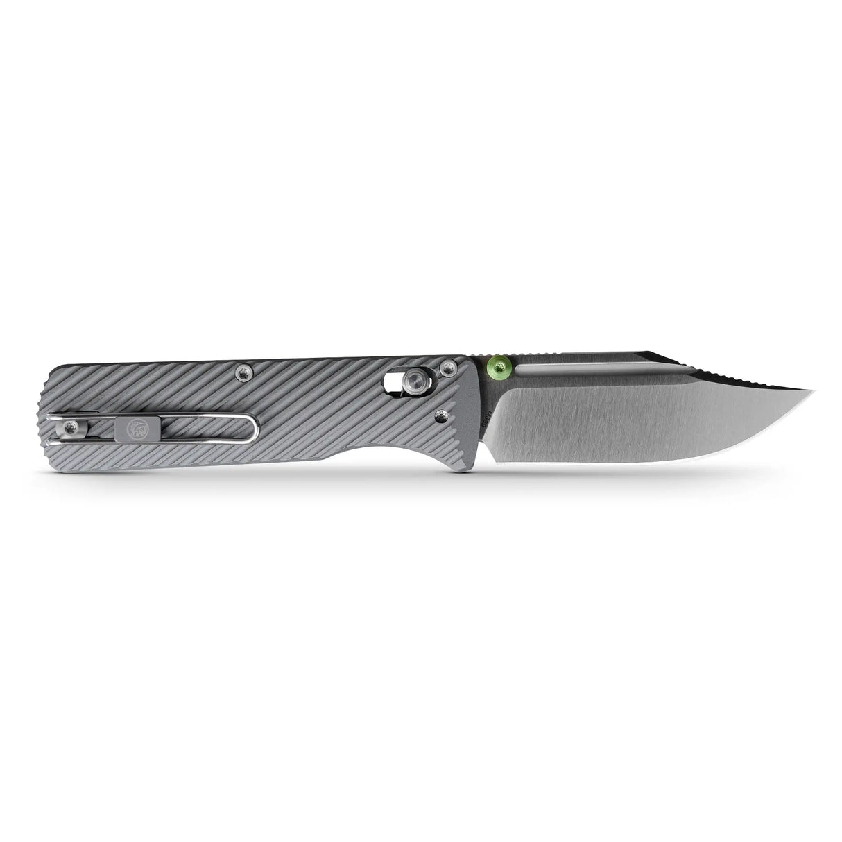 Vombat | Grey Aluminium + M390 Clip Point- A4101