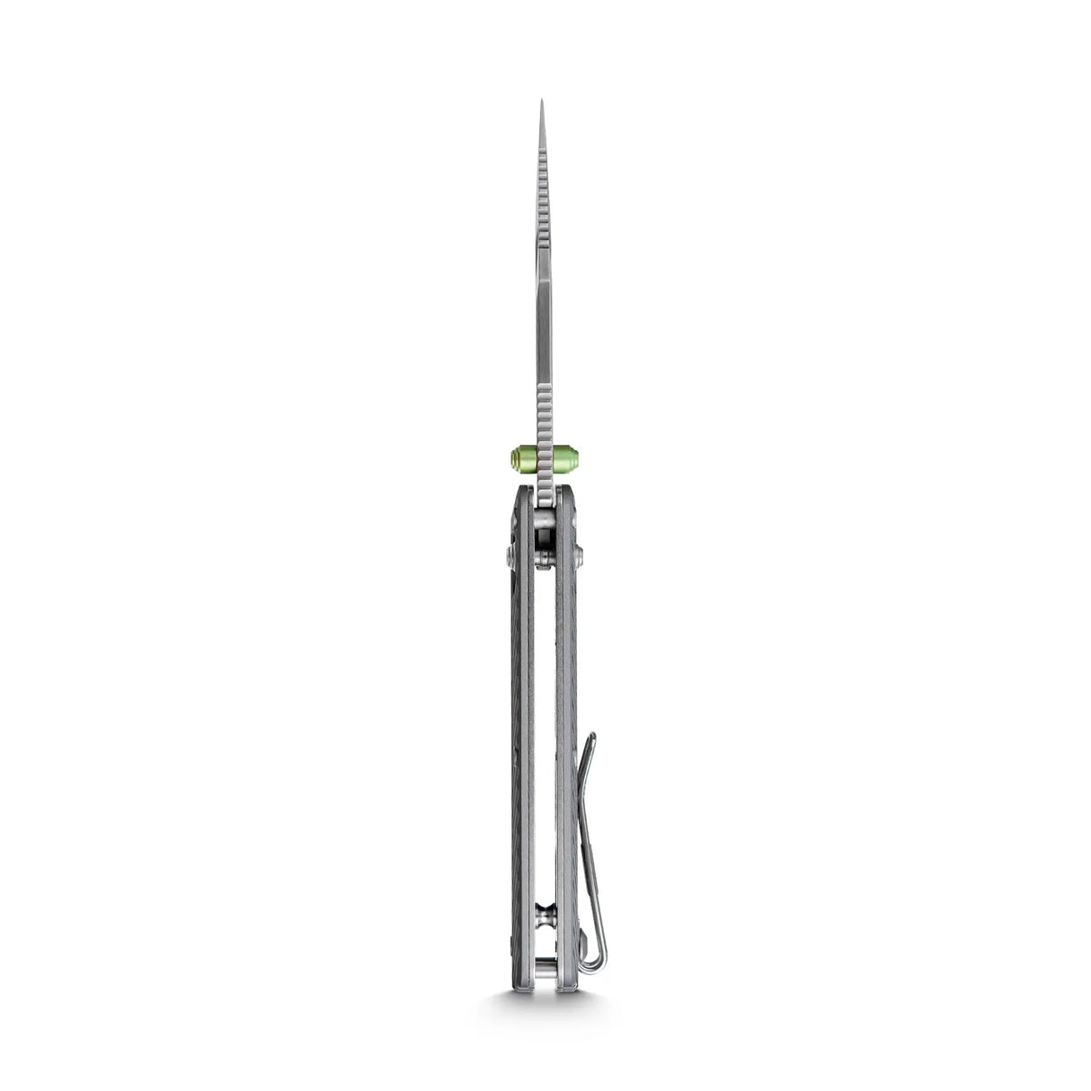 Vombat | Grey Aluminium + M390 Clip Point- A4101