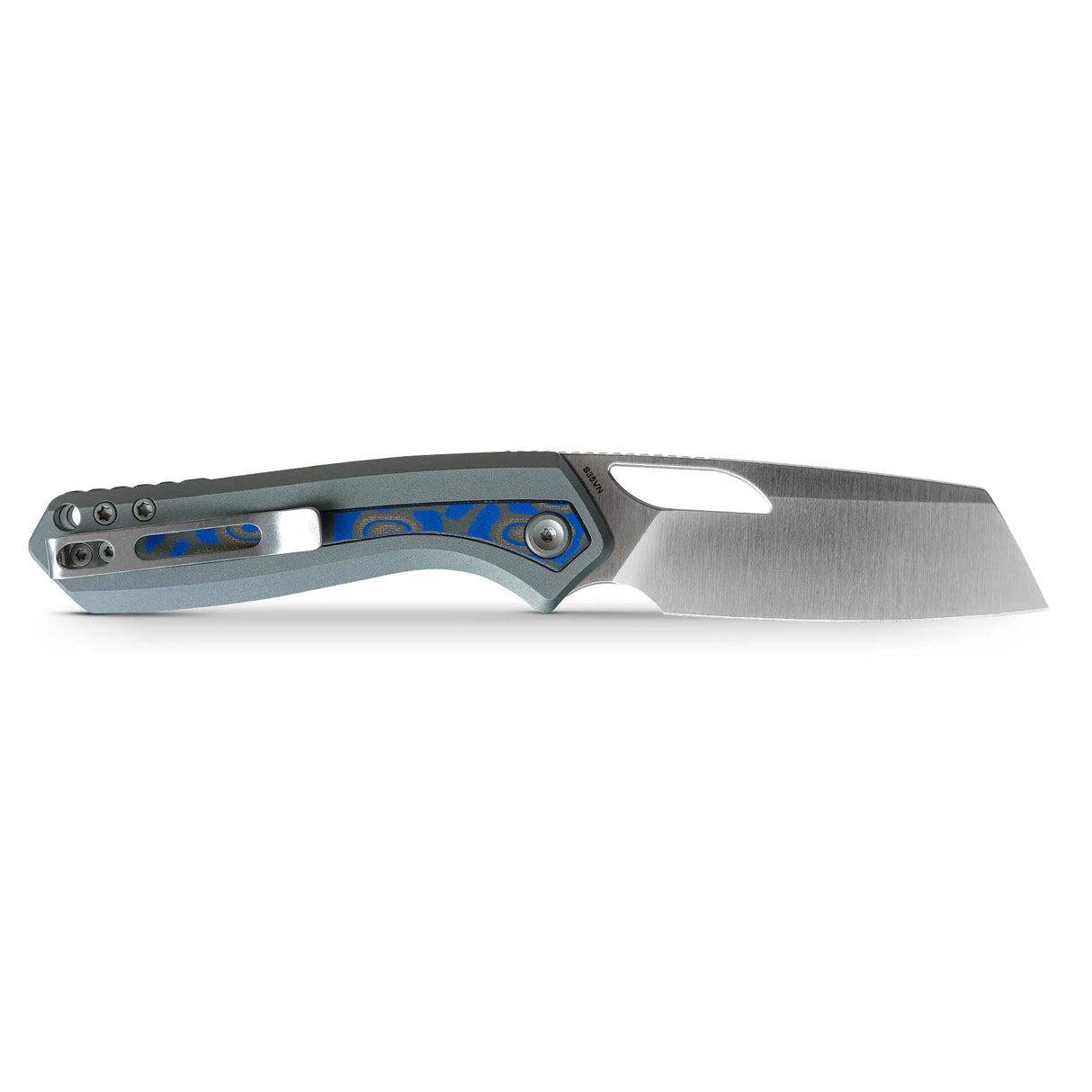 Kroc | Grey Aluminium + Ocean Micarta - A1801