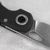 Ankylo | Black Aluminium + Stonewash 154CM