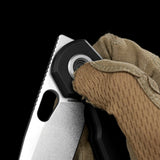 Ankylo | Black Aluminium + Stonewash 154CM