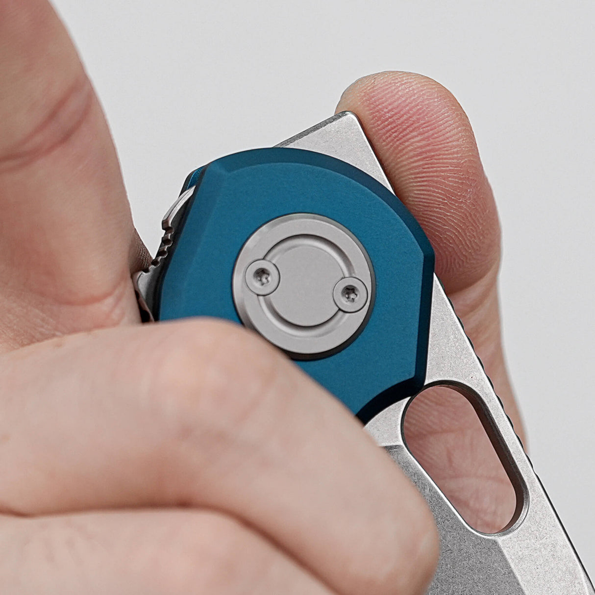 Ankylo | Blue Aluminium + Stonewash Elmax