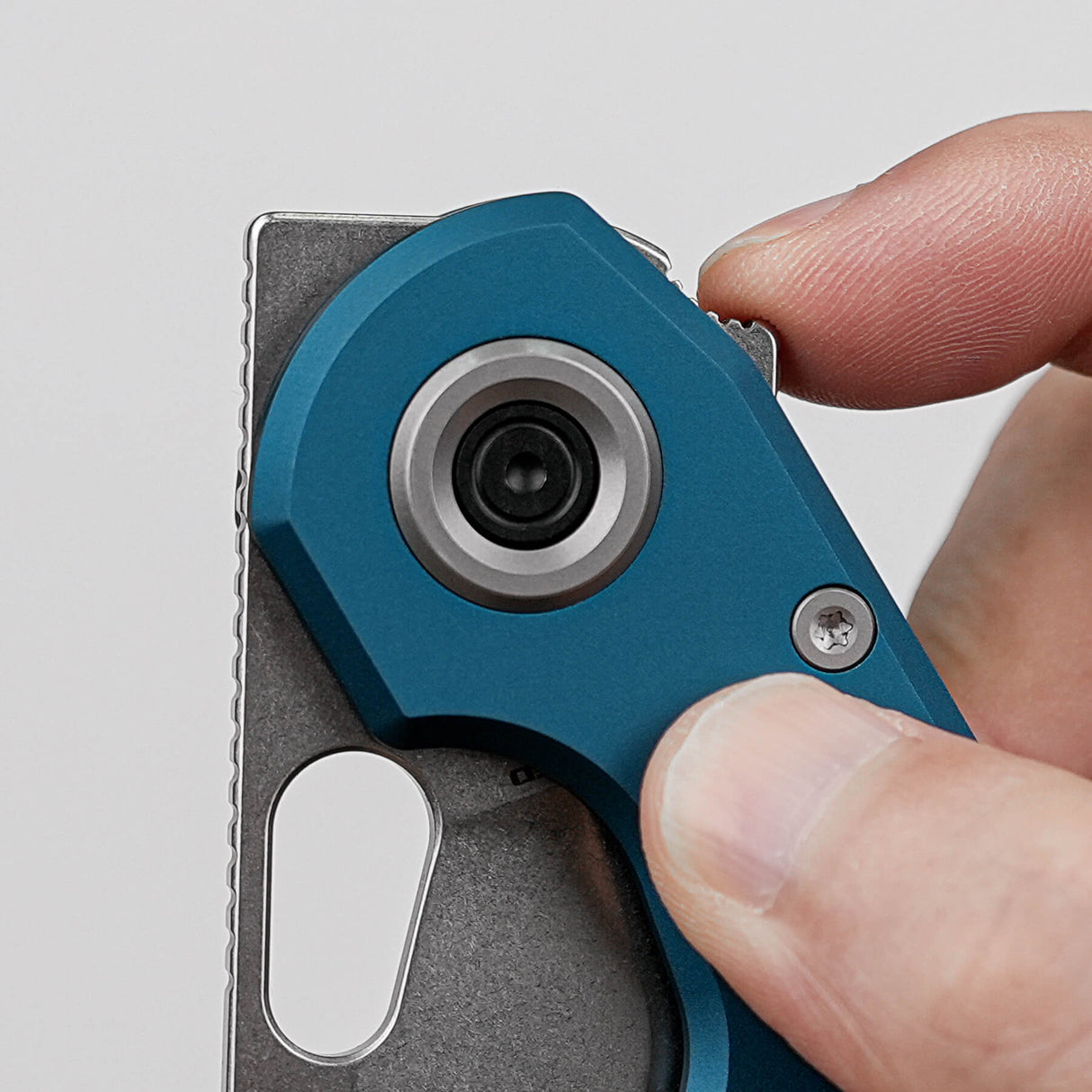 Ankylo | Blue Aluminium + Stonewash Elmax