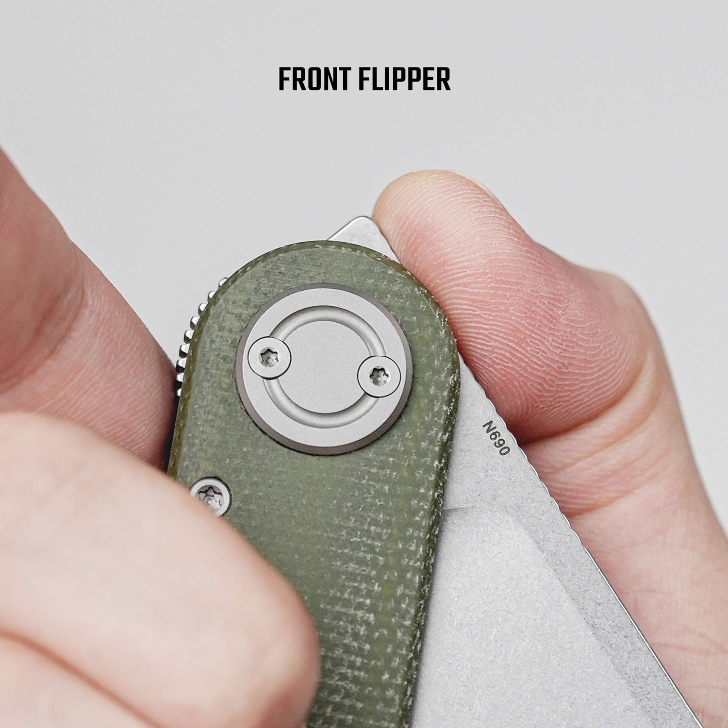 Corgi V 295 | Green Frag Micarta + N690 - A3710