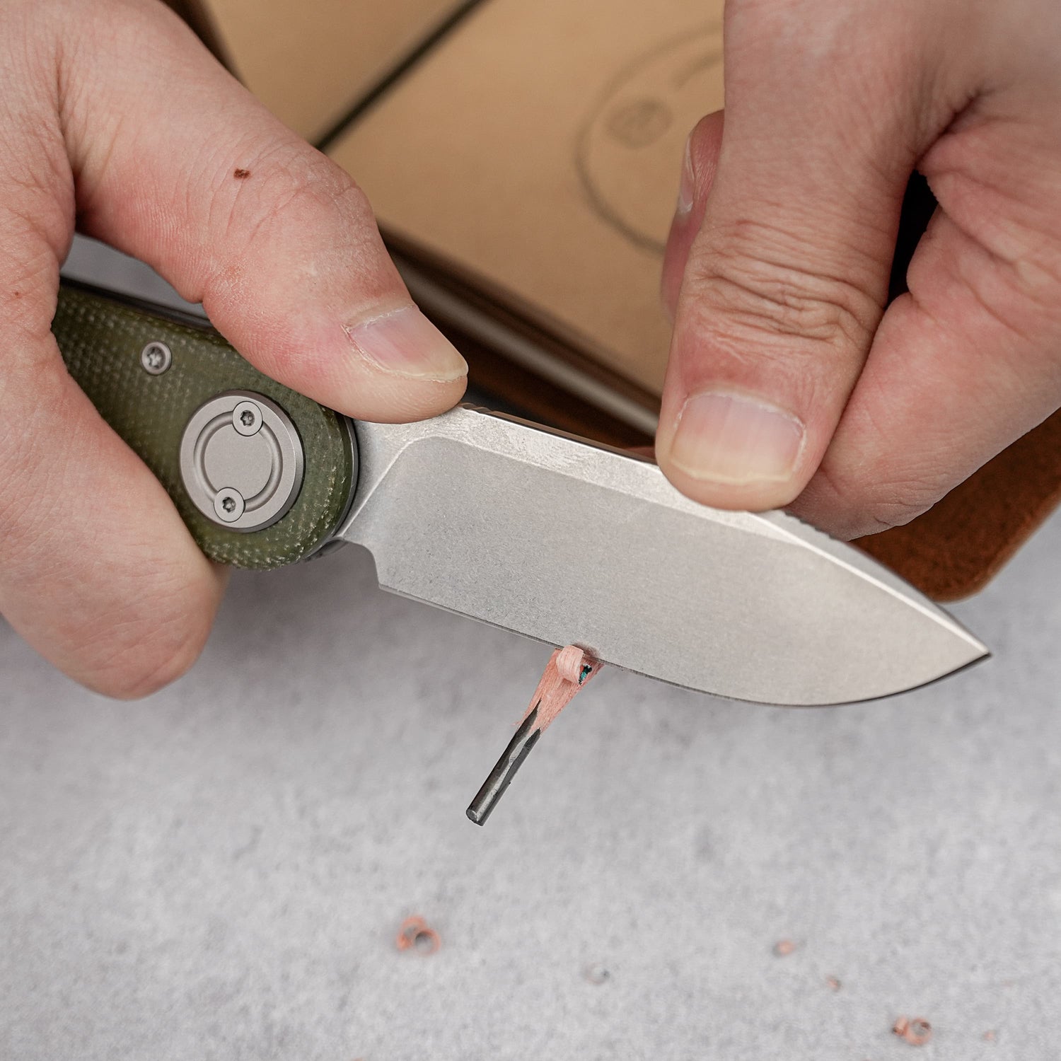 Corgi V 295 | Green Frag Micarta + N690 - A3710