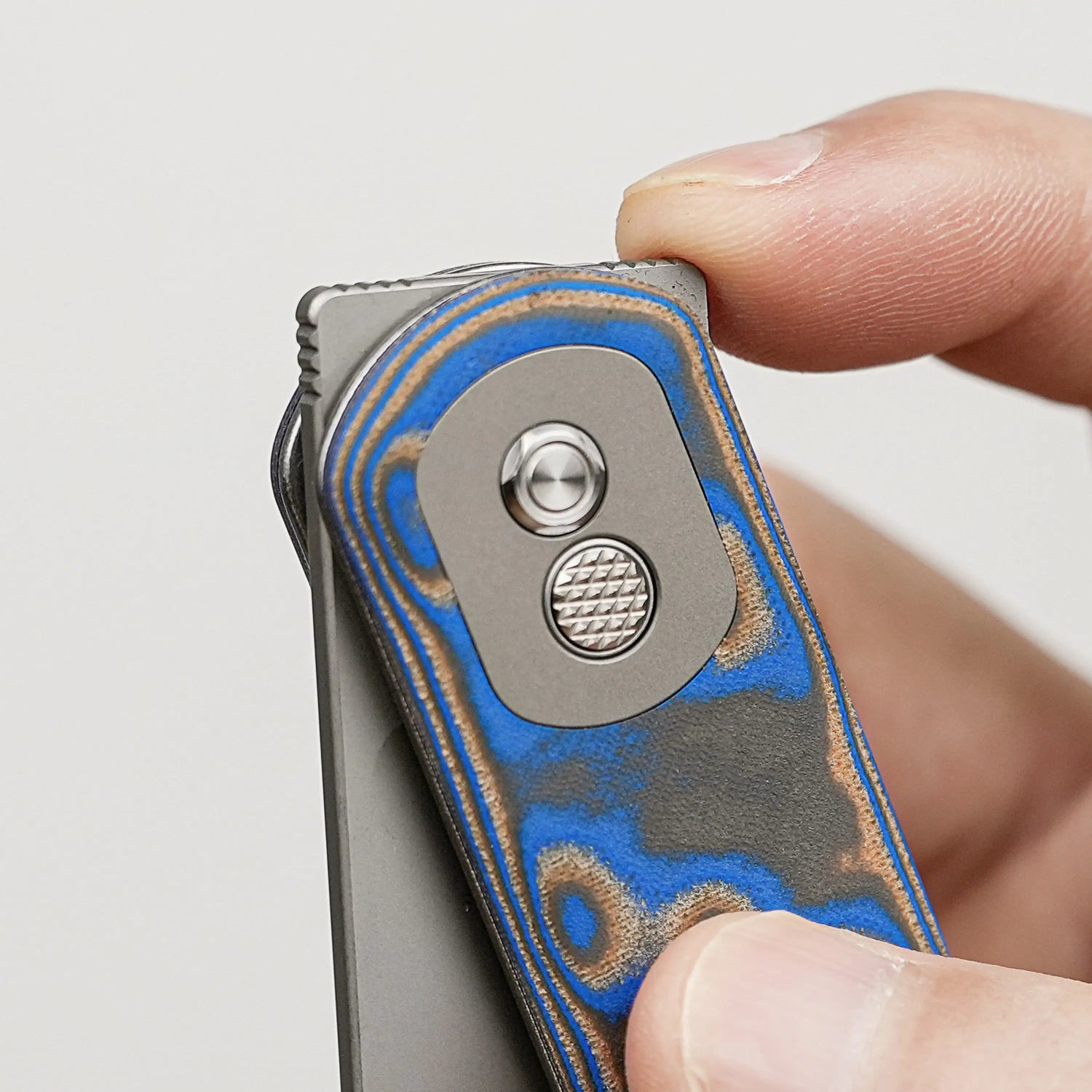 Corgi | Blue Ocean Micarta + 14C28N - A0733