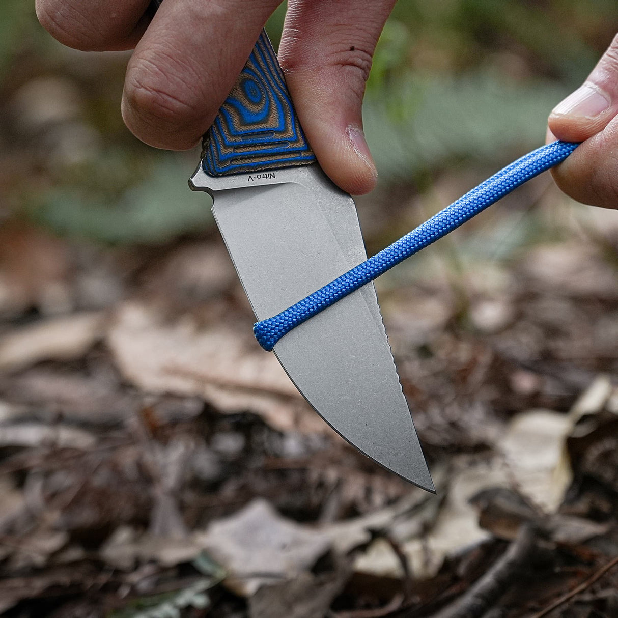 H-Back | Blue Ocean Micarta + Nitro-V - D0407