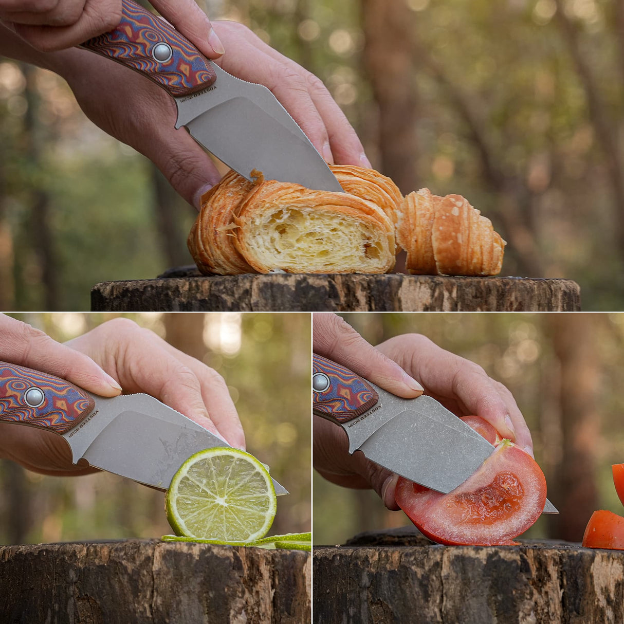 Inferno | Copper Raindrop Micarta + Stonewash 14C28N - D0803