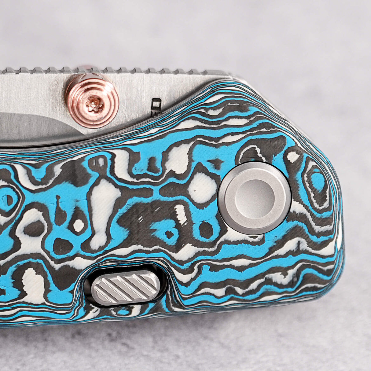 Marten | Blue Carbon Fibre + 154CM - A1609