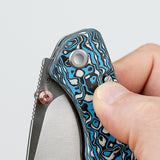 Marten | Blue Carbon Fibre + 154CM - A1609