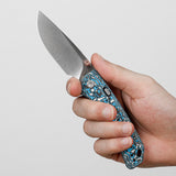 Marten | Blue Carbon Fibre + 154CM - A1609