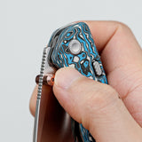 Marten | Blue Carbon Fibre + 154CM - A1609