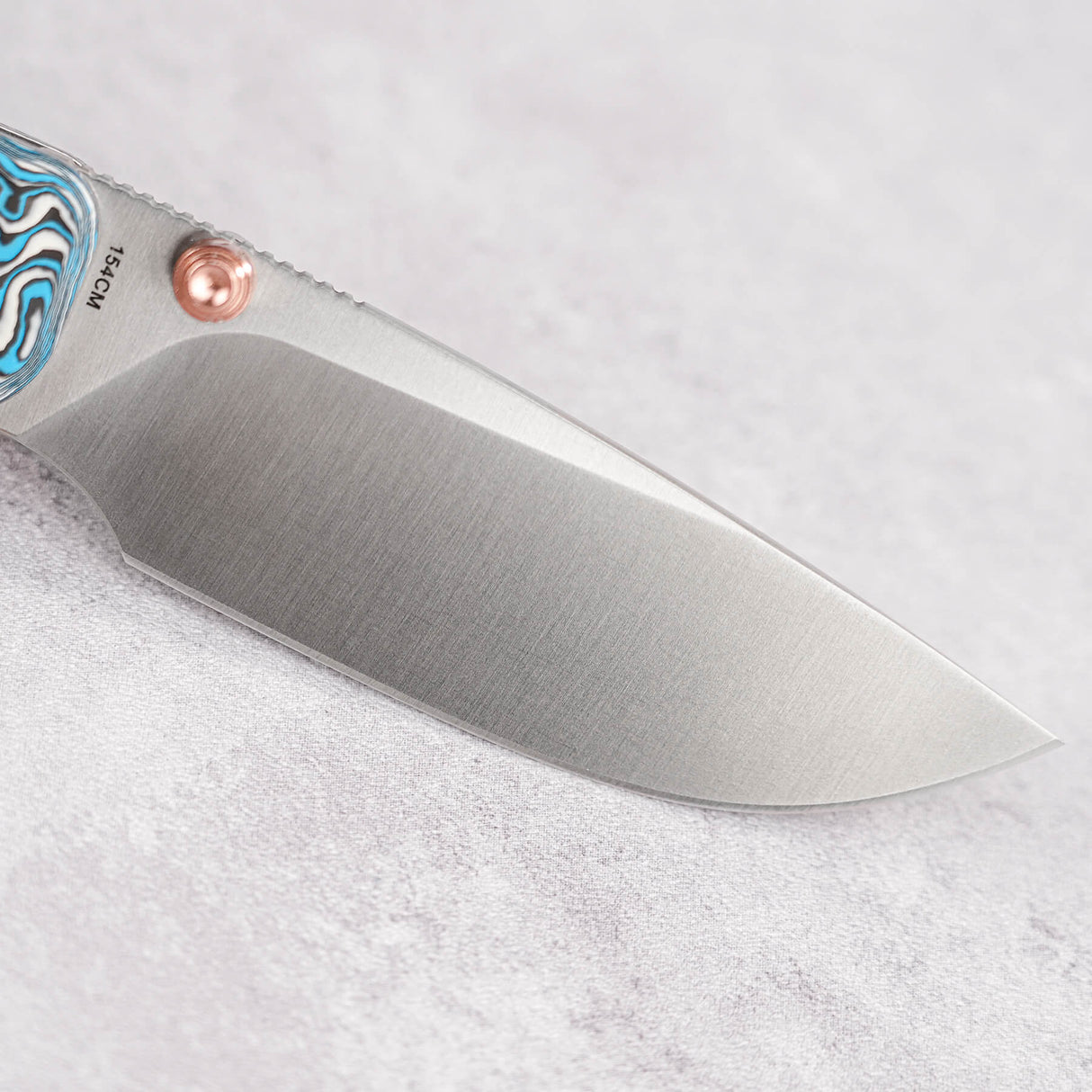 Marten | Blue Carbon Fibre + 154CM - A1609
