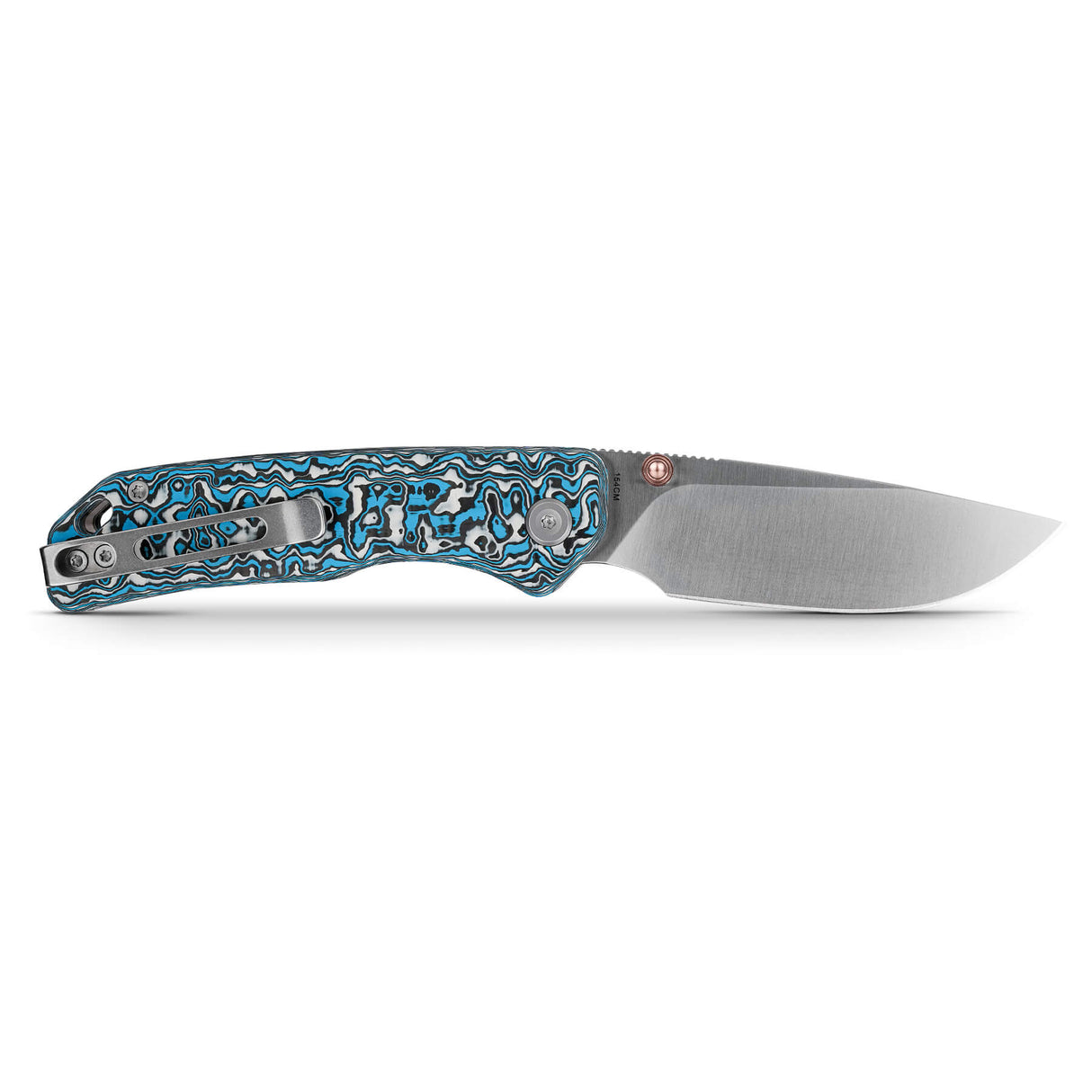 Marten | Blue Carbon Fibre + 154CM - A1609