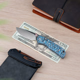 Marten | Blue Carbon Fibre + 154CM - A1609