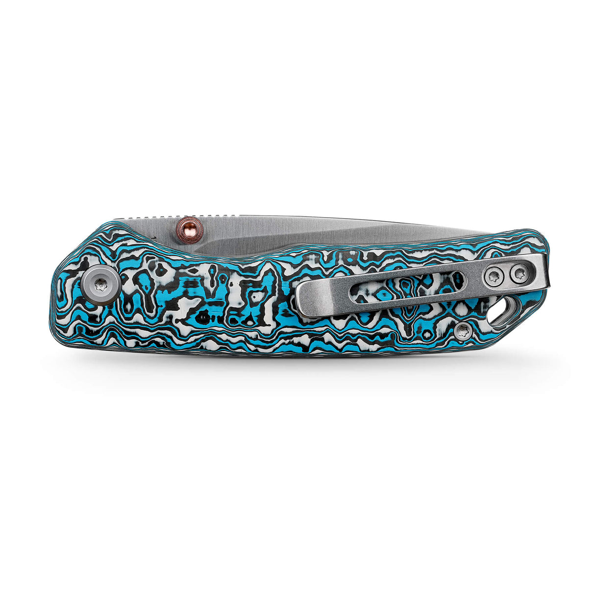 Marten | Blue Carbon Fibre + 154CM - A1609