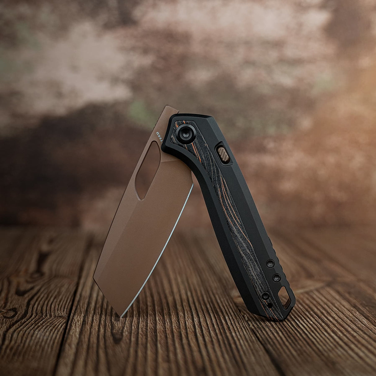 Kroc 329 | Black Aluminium Topo G10 + Copper Dune S35VN - A1810