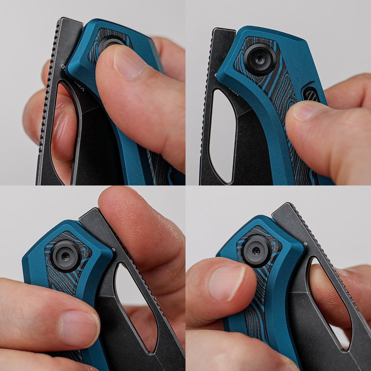Kroc 329 | Blue Aluminium Topo G10 + Blackwash S35VN - A1811