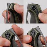 Kroc 329 | Olive Green Aluminium Topo G10 + Destroyer Grey S35VN - A1812