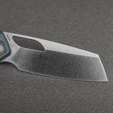 Kroc 329 | Grey Aluminium Ocean Micarta + Satin S35VN - A1813