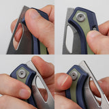 Kroc 329 | Dark Blue Aluminium GID G10 + Stonewash S35VN - A1814