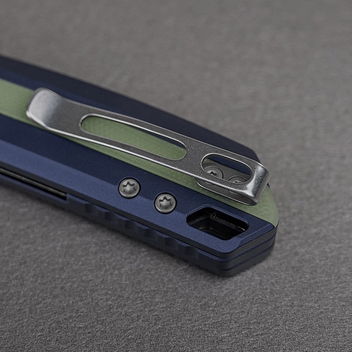 Kroc 329 | Dark Blue Aluminium GID G10 + Stonewash S35VN - A1814