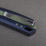 Kroc 329 | Dark Blue Aluminium GID G10 + Stonewash S35VN - A1814