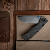 Marten 330 | Carbon Fiber + Stonewash 154CM - A1611
