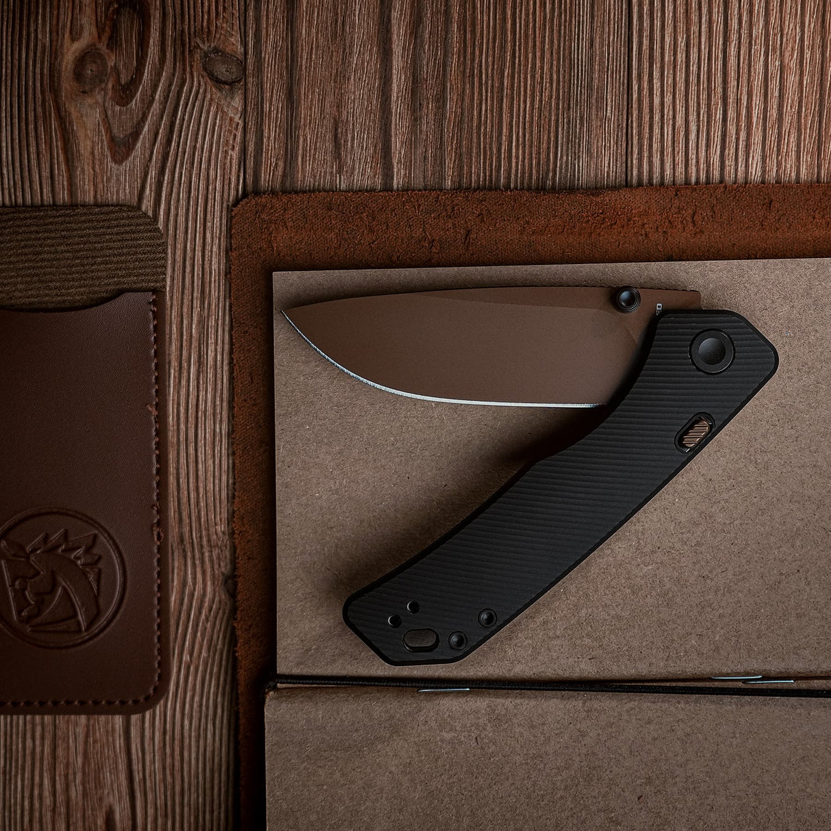 Marten 330 | Black Aluminium + Copper Dune 154CM - A1613