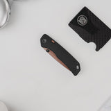 Marten 330 | Black Aluminium + Copper Dune 154CM - A1613