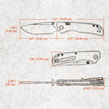 Marten 330 | Copper Carbon Fibre + Blackwash 154CM - A1619