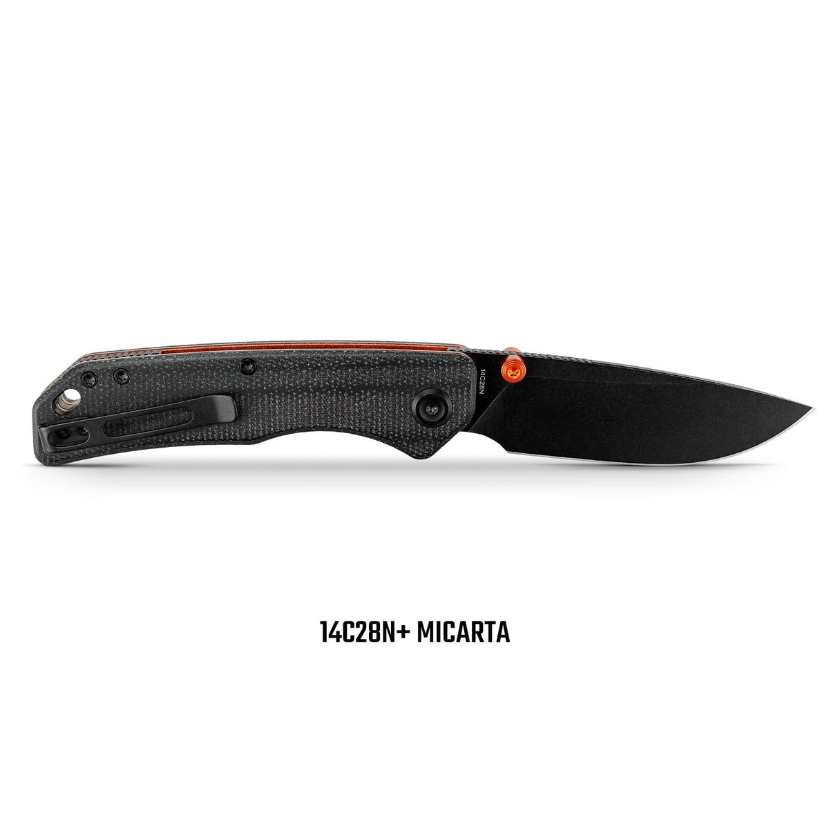 Marten 330 | Black Micarta + Blackwash 14C28N - A1622