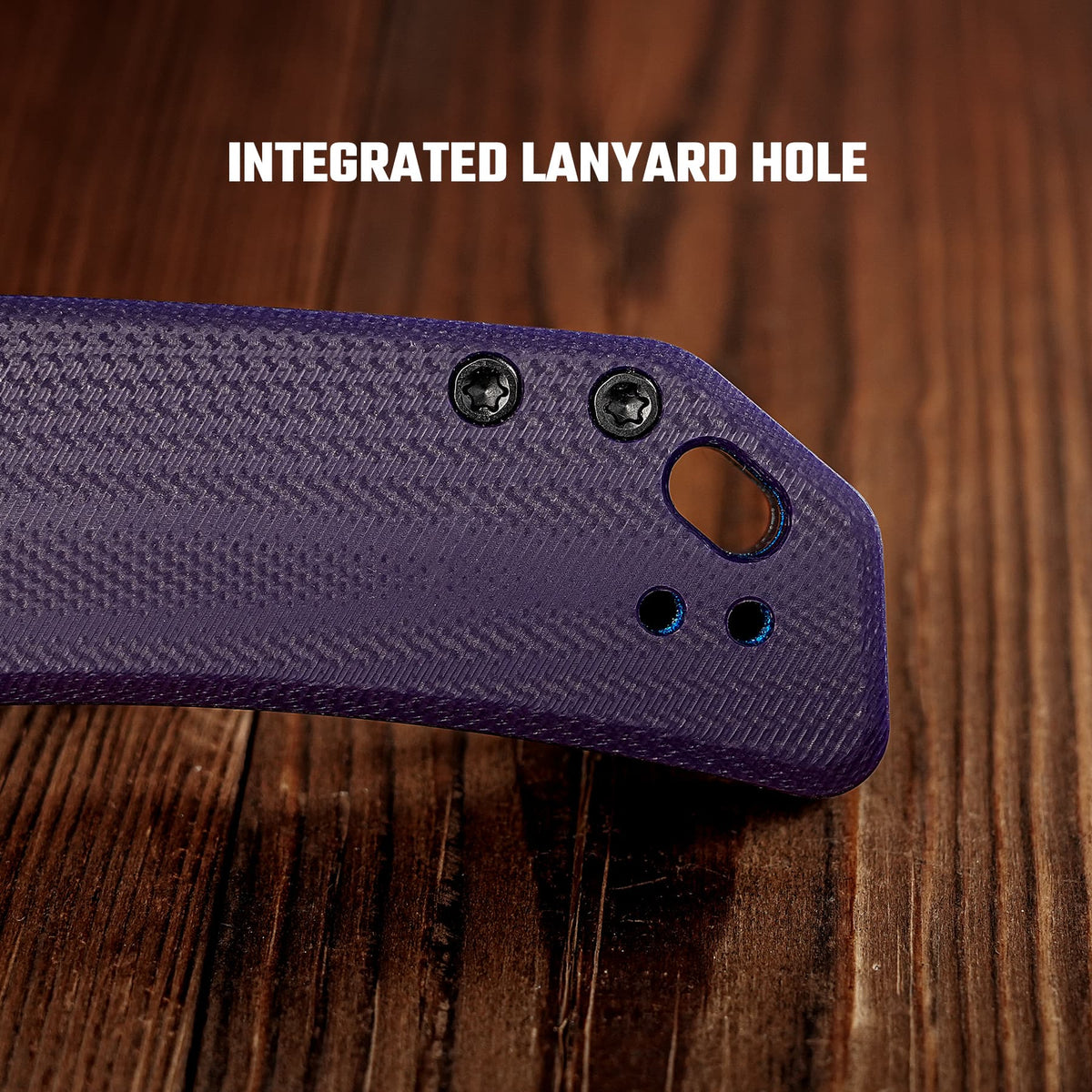 Marten 330 | Purple G10 + Blackwash 14C28N - A1623