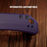 Marten 330 | Purple G10 + Blackwash 14C28N - A1623