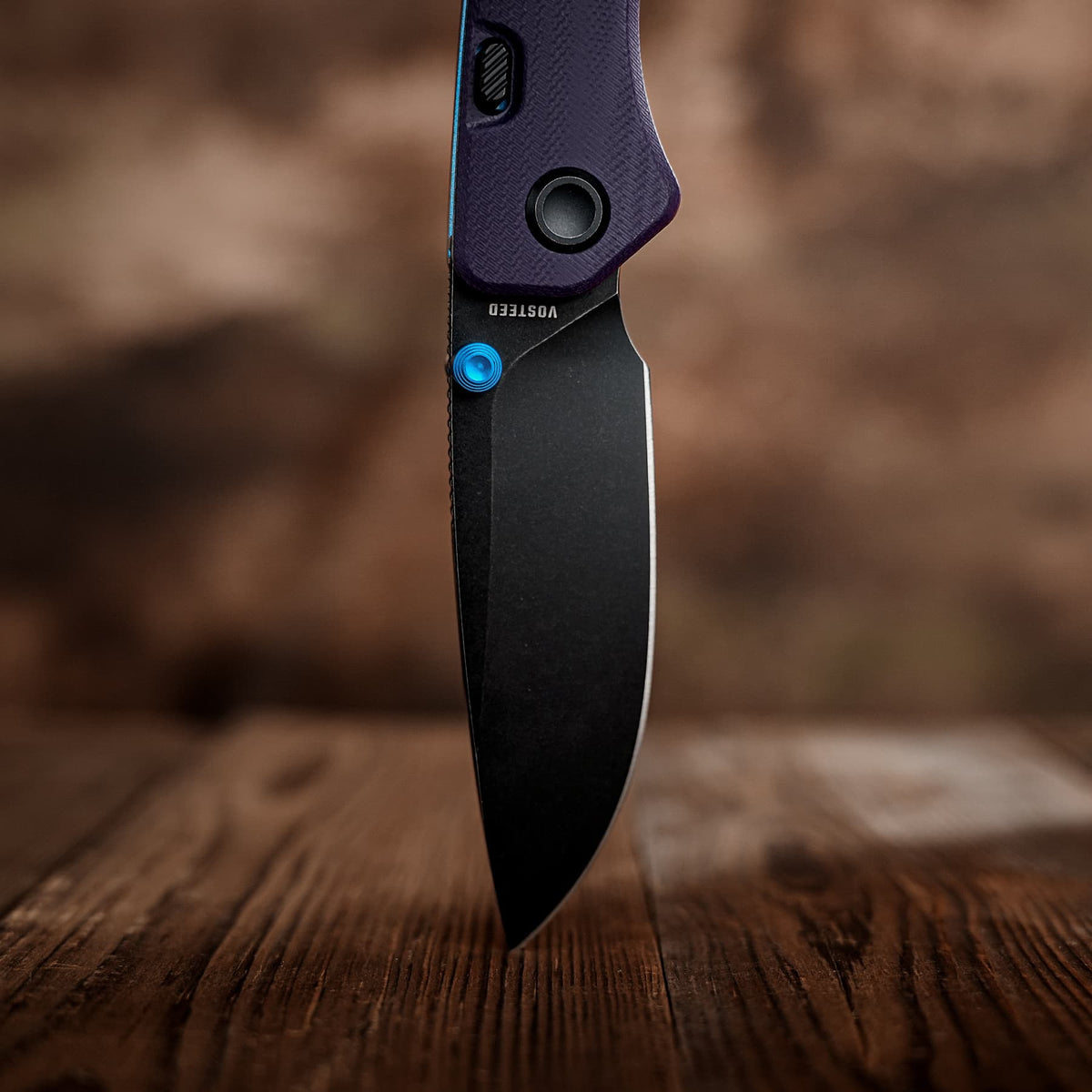 Marten 330 | Purple G10 + Blackwash 14C28N - A1623