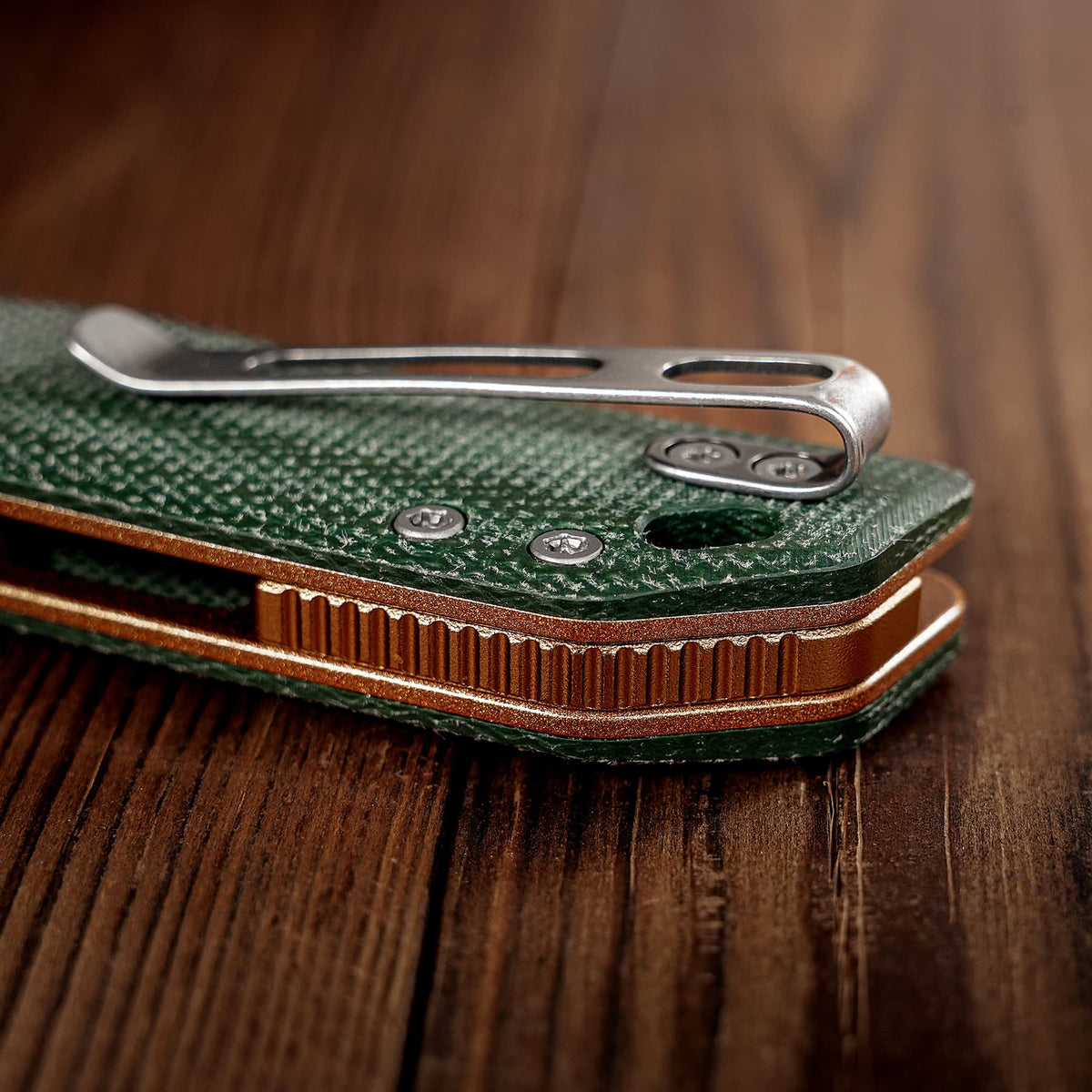 Marten 330 | Green Micarta + Stonewash 14C28N - A1624