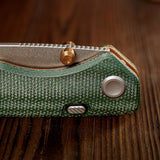 Marten 330 | Green Micarta + Stonewash 14C28N - A1624