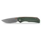 Marten 330 | Green Micarta + Stonewash 14C28N - A1624