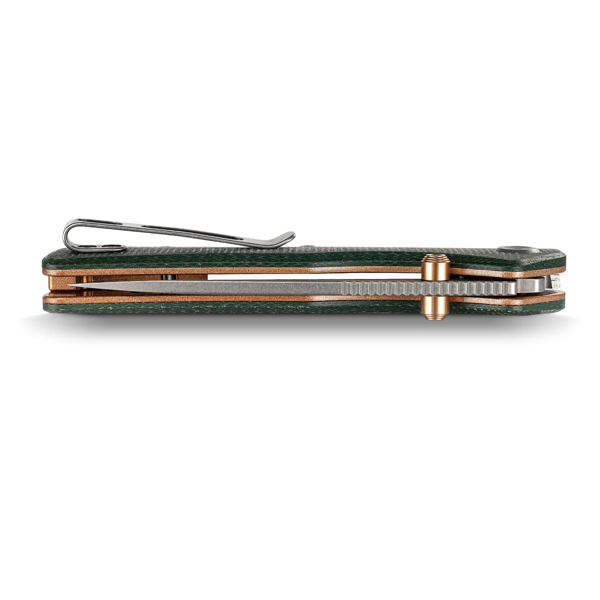 Marten 330 | Green Micarta + Stonewash 14C28N - A1624