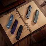 Marten 330 | Green Micarta + Stonewash 14C28N - A1624