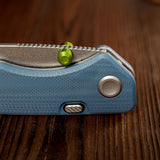 Marten 330 | Blue G10 + Stonewash 14C28N - A1625