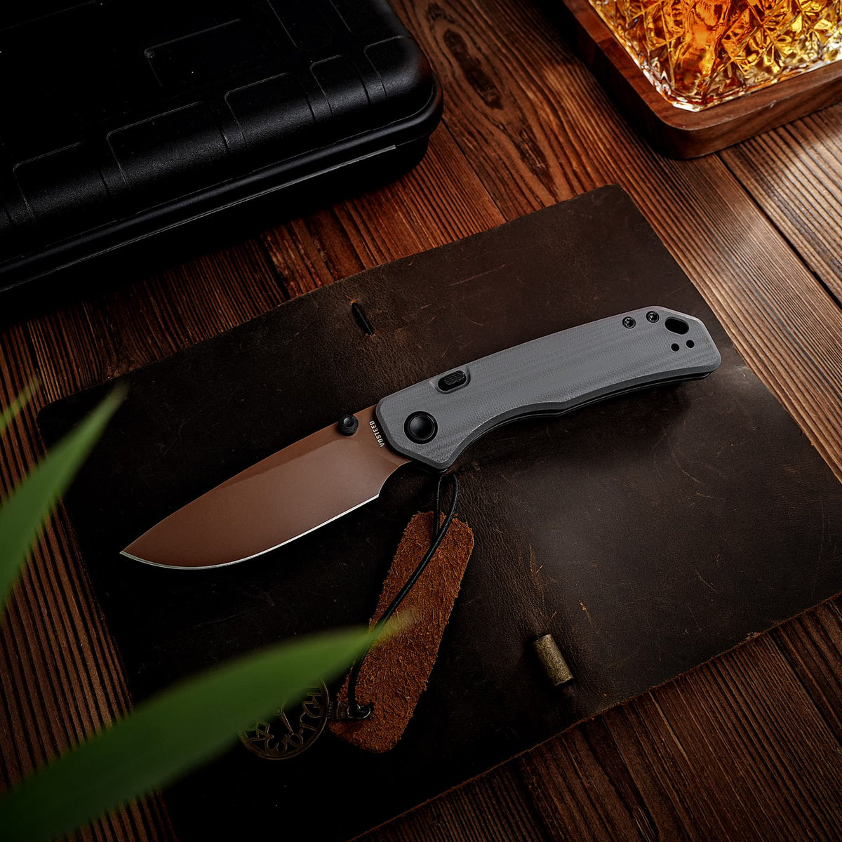Marten 330 | Gray G10 + Copper Dune 14C28N - A1626